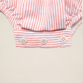 Pelele cuello bebé orange stripes