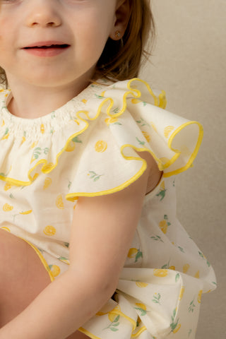 Blusa de cuello fruncido Lemonade