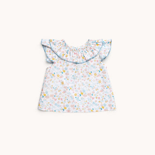 BLUSA BEBÉ CUELLO FRUNCIDO LAGUNA