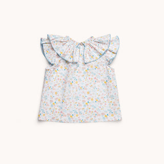 BLUSA NIÑA CUELLO FRUNCIDO LAGUNA