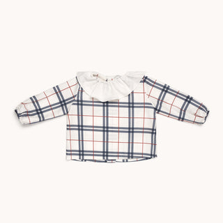 BLUSA BEBÉ VOLANTES OXFORD